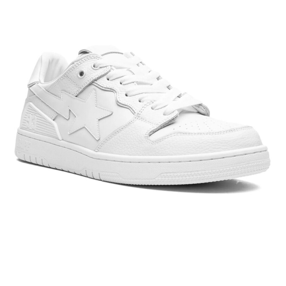 BAPE STA Triple White Sneaker 11 A Bathing Ape